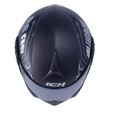 Casco Ich 3110 Speed_Mast Negro Gris Visor Silver